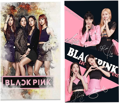 R Enterprise Blackpink Poster Group Photo Rose Lisa Jisoo Jennie