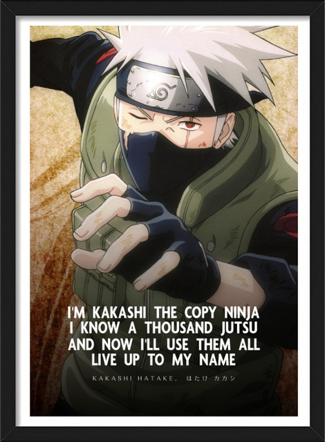 kakashi*kakashiページ Hatake Kakashi | Naruto Shippuden Characters - Anime Framed Poster