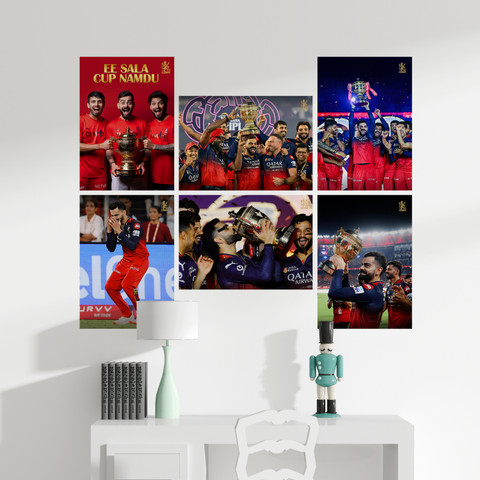 Virat Kohli RCB IPL 2025 Champions Poster – Wall Poster for Fans