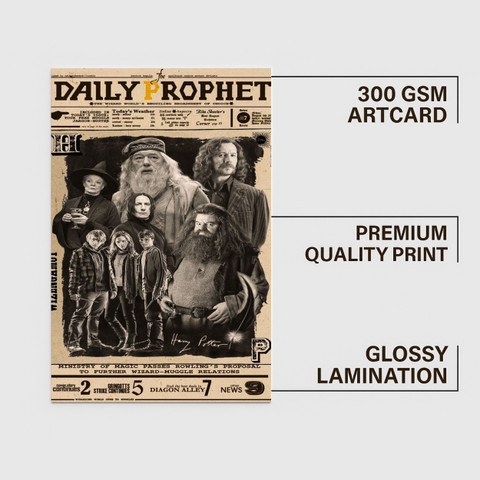 Newspaper Vintage Wall Art with Frame | 8x12 Inch Matte Print in