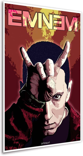 Eminem Poster Cool Quirky Art Print Music Photographic Paper