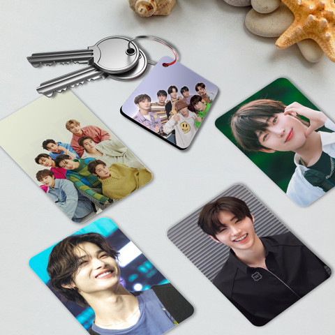 Enhypen Group Keychain ( With 8 Freebie Photo cards ) Canvas Art