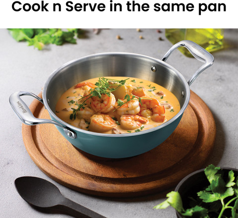 Hawkins Olive Pro Triply Stainless Steel Deep-Fry Pan (POSK25G