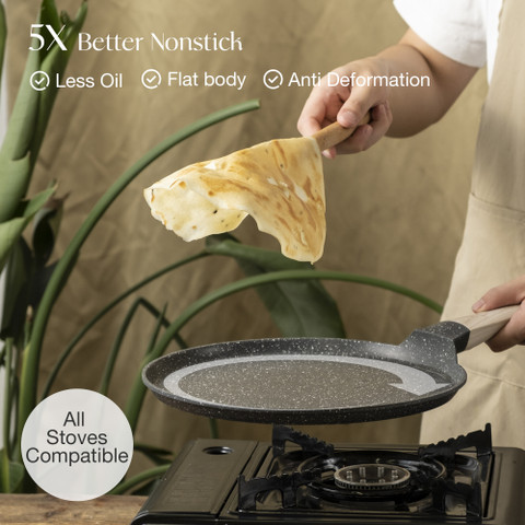 CaROTE Granite Dosa Pan, Tawa 28 cm diameter Price in India Buy