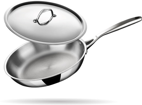 Stahl Artisan Triply Stainless Steel Fry Pan 24 cm diameter with