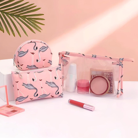 WEIRVI Set of Cosmetic Bags with Travel kit Pouch Cosmetic Bag