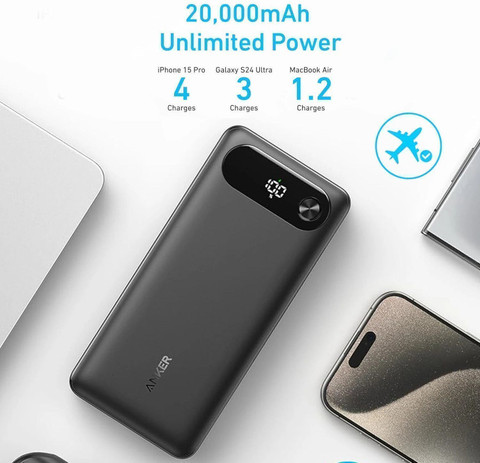 Anker 20000 mAh 87 W Compact Power Bank Price in India - Buy Anker