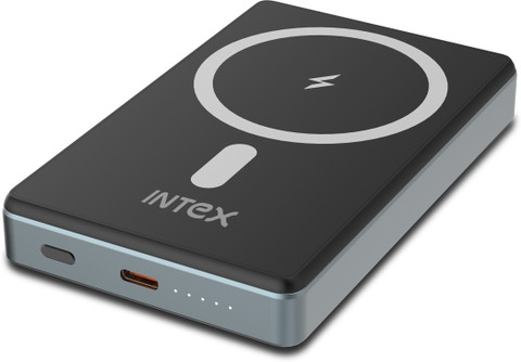 Intex 10000 mAh 15 W Wired Wireless With MagSafe Pocket Size Power Bank