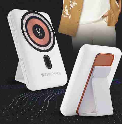 ZEBRONICS 10000 mAh 22 W Wired & Wireless Mini Pocket Size