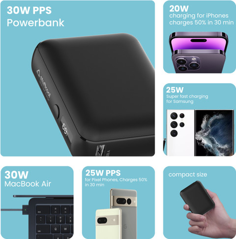 STUFFCOOL 10000 mAh 30 W Ultra Compact Pocket Size Power Bank