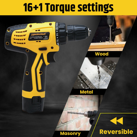 Tomahawk Cordless Electric Drill Screwdriver Drill Driver Small