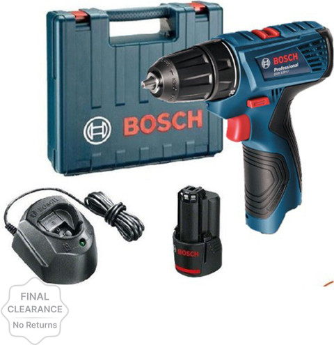 BOSCH GSR 120-LI, with GBA 12V Battery, GL 1220 CV Charger
