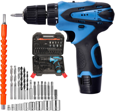 Digital Craft 12V Electric Screwdriver Wireless Drill With Led Light  Portable Battery Nail Drill Machine Garden Carpentry Power Tool Set  Cordless