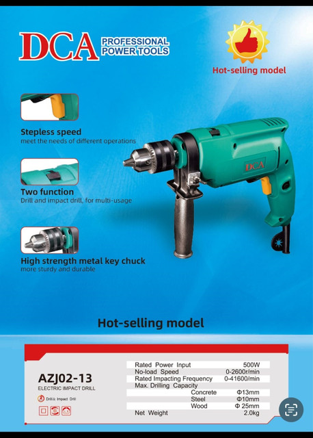 SINAL AJZ02-13 DCA Make Electric Drill AJZ 02-13 Pistol Grip Drill