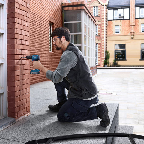 BOSCH GSB 185-LI /Driver With 23 pcs bit set, GAL 18V-40 Quick Charger,  x GBA 18V battery for Cordless Drill