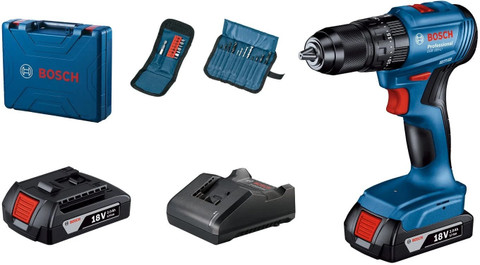 BOSCH GSB 185-LI /Driver With 23 pcs bit set, GAL 18V-40 Quick