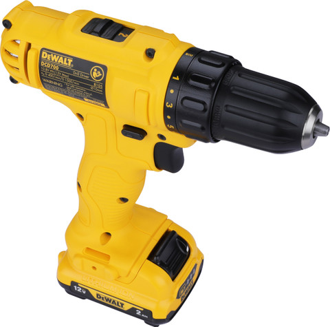 DEWALT Cordless Drill Driver DCD700C2A-IN (With 109 Piece drilling  accessories set) Pistol Grip Drill