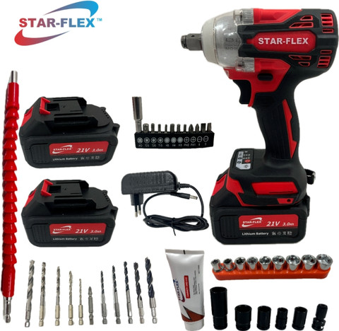 STAR FLEX MPT CORDLESS IMPACT WRENCH 21V LI-ION BATTERY CHARGER