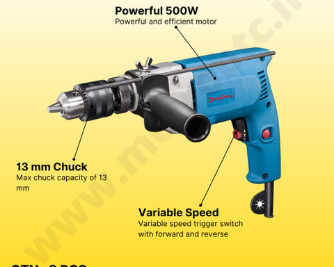 Mat max DONGCHENG DZJ03-13 IMPACT DRILL 500WATT POWERFUL DRILL