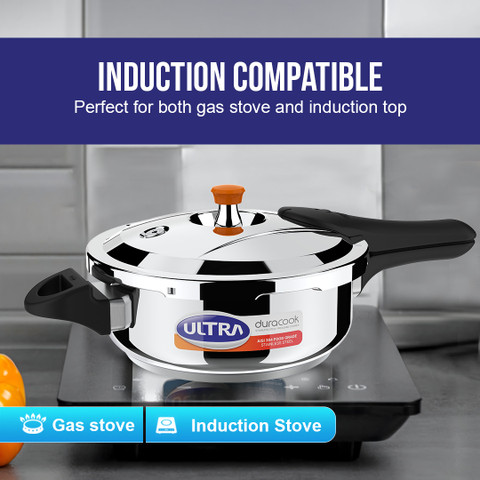 ULTRA DURACOOK L Outer Lid Induction Bottom Pressure Cooker