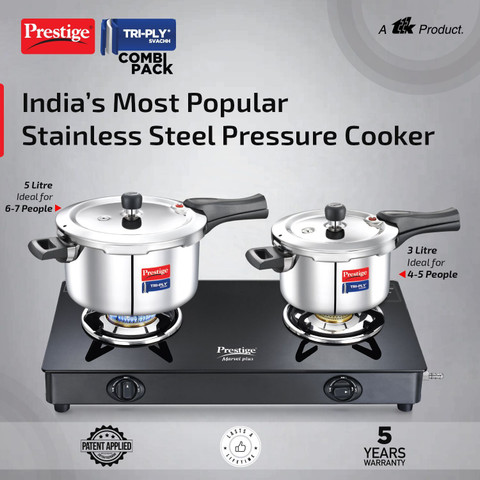 Tri Ply Prestige 5l Pressure Cooker Price Prestige Tri-Ply Svachh