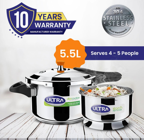 ULTRA DURACOOK DIET L Outer Lid Induction Bottom Pressure