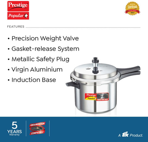 Prestige Popular Plus L, L, L Outer Lid Induction Bottom