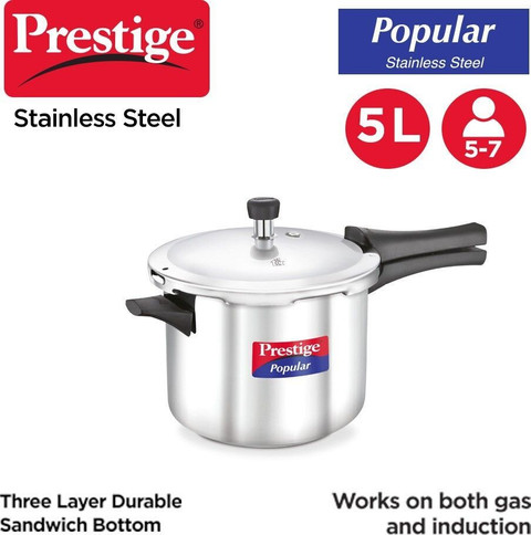 Prestige Popular L Outer Lid Induction Bottom Pressure Cooker