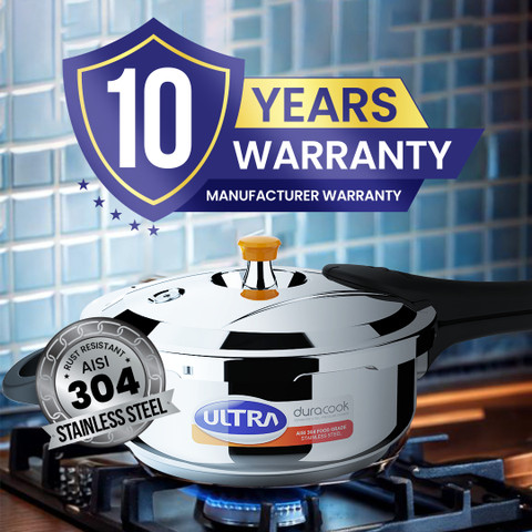 ULTRA DURACOOK L Outer Lid Induction Bottom Pressure Cooker