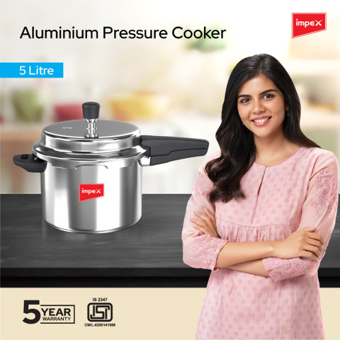 IMPEX Non-Induction Base Outer Lid Pressure cooker L Outer Lid Pressure  Cooker
