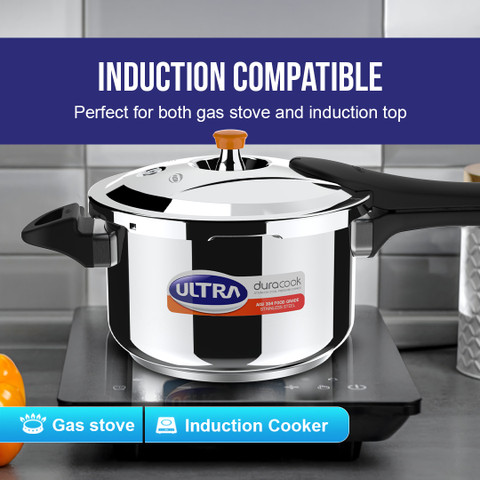 ULTRA DURACOOK L Outer Lid Induction Bottom Pressure Cooker