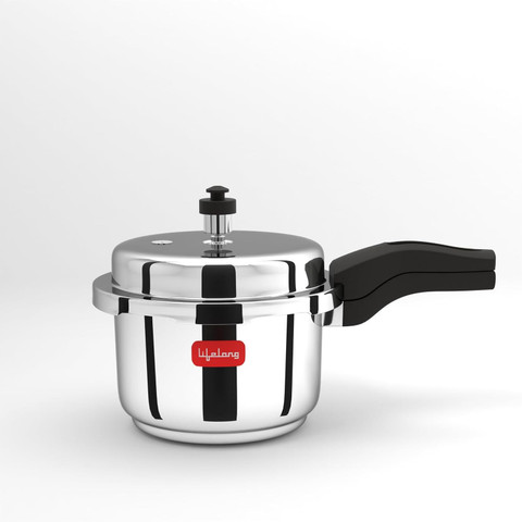 Lifelong L Induction Bottom Pressure Cooker (Stainless Steel) L Inner  Lid Induction Bottom Pressure Cooker