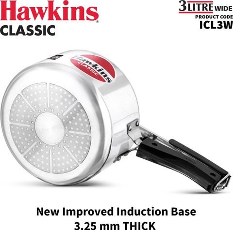 Hawkins Classic Wide (ICL3W) L Inner Lid Induction Bottom Pressure Cooker