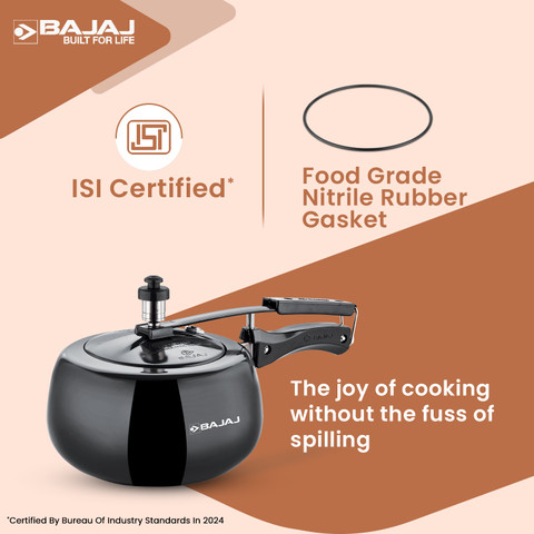 BAJAJ L Inner Lid Induction Bottom Pressure Cooker Price in