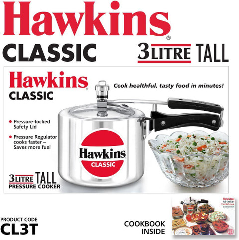 Hawkins Classic Tall (CL3T) L Inner Lid Pressure Cooker