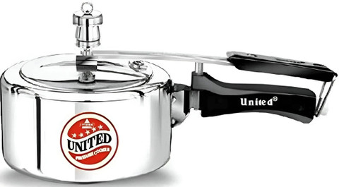 United Aluminium Inner Lid Pressure Cooker, 3L L Inner Lid