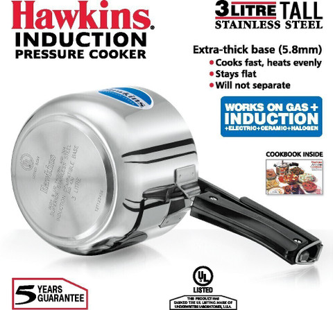 Hawkins Tall (HSS3T) L Inner Lid Induction Bottom Pressure