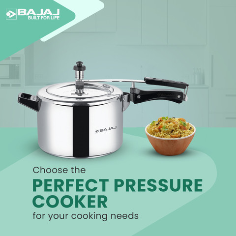 BAJAJ PCX 45 Majesty With Duo Inner Lid L Inner Lid Induction Bottom  Pressure Cooker