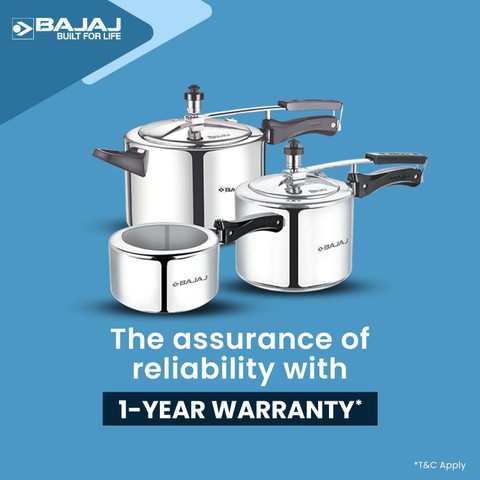 Cookware Bajaj Pressure Cooker Price BAJAJ L, L, L Inner Lid