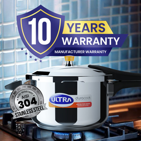 ULTRA DURACOOK L Outer Lid Induction Bottom Pressure Cooker