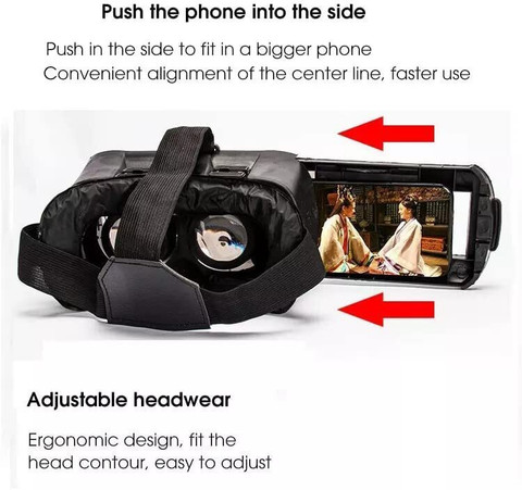 akn 3D VR Box Virtual Reality Headset for Smartphones GHz