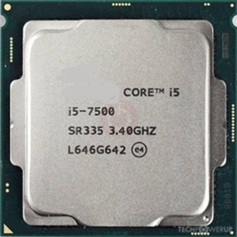 Intel Core i5-7500 SR335 LGA1151 Kaby Lake-S 3.40GHz : Buy Core i5 7500 7th Gen, 3.4-3.8 GHz, LGA1151 (B250