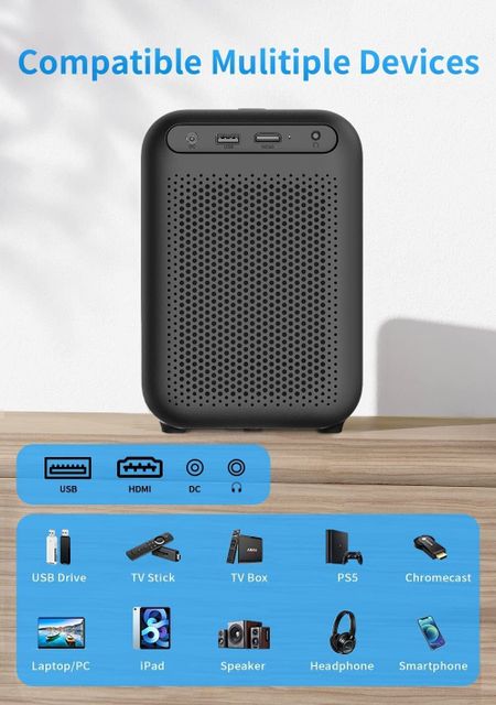 WANBO TT (7000 lm / 2 Speaker / Wireless / Remote Controller