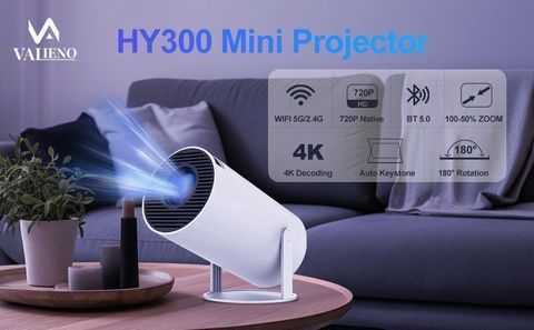 Offtrot Smart 4K LED Projector 720p Resolution 2500 Lumens With Anykast ...