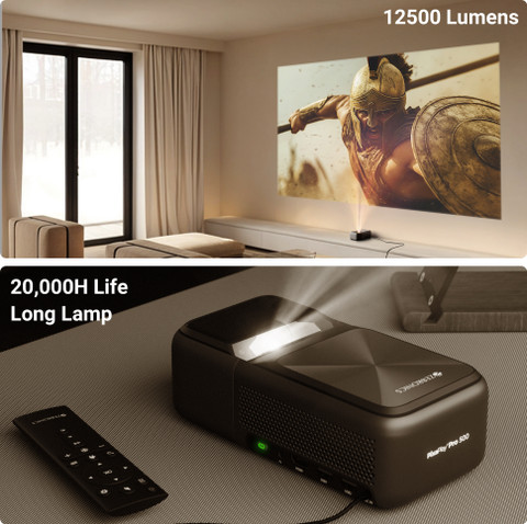 ZEBRONICS Zeb-Pixaplay Pro 500 (Zeb-MLP 10) (12500 lm) Portable