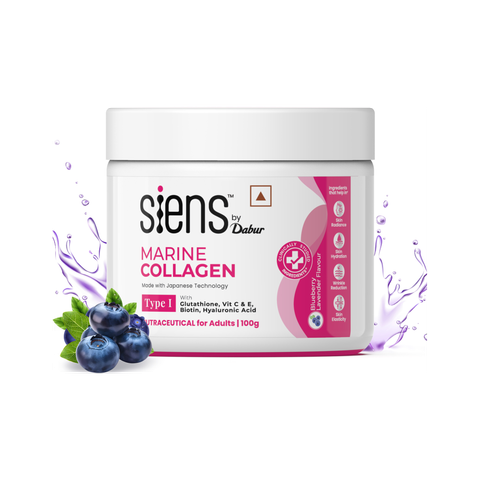 dabur glutathione Siens By Dabur Hydrolyzed Marine Collagen Supplement for Women Healthy skin starts from within,
