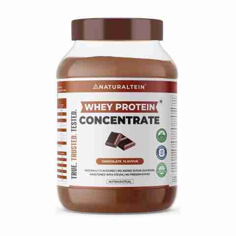 NATURALTEIN Natural Whey Protein Concentrate Chocolate 1kg - Image 3