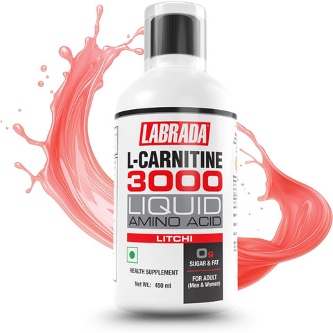 Labrada L-Carnitine 3000mg | 450ml Litchi | Liquid Amio Acid with 0 Sugar|  30 Servings EAA (Essential Amino Acids) Price in India - Buy Labrada L- Carnitine 3000mg | 450ml Litchi