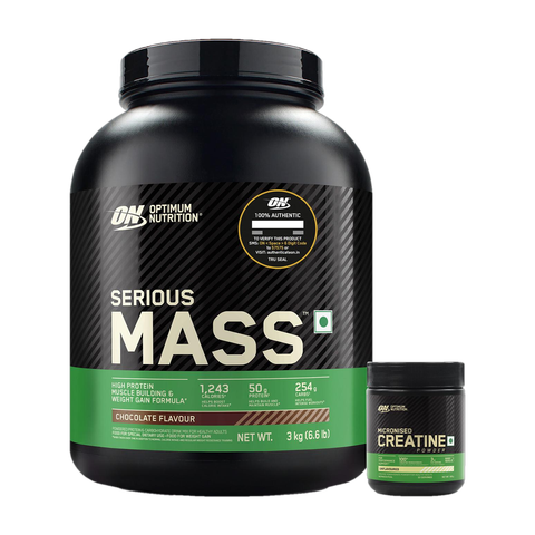 Optimum Nutrition (ON) Serious Weight Gainers/Mass Gainers (3100 g, Chocolate) - Image 5