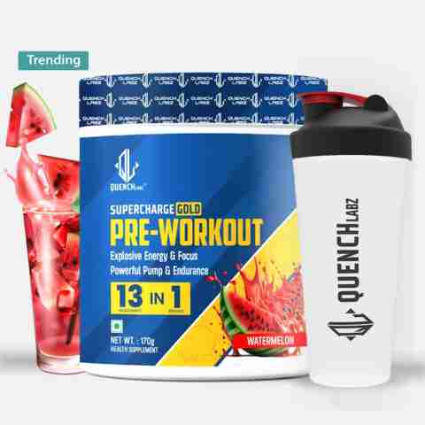 QUENCHLABZ Supercharge Gold Pre-Workout Watermelon 170g - Image 3